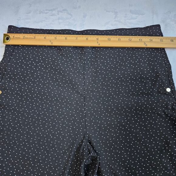 Anne Klein Black White Polka Dot Career Wear Pants Dressy Size 8 Business - Picture 8 of 10